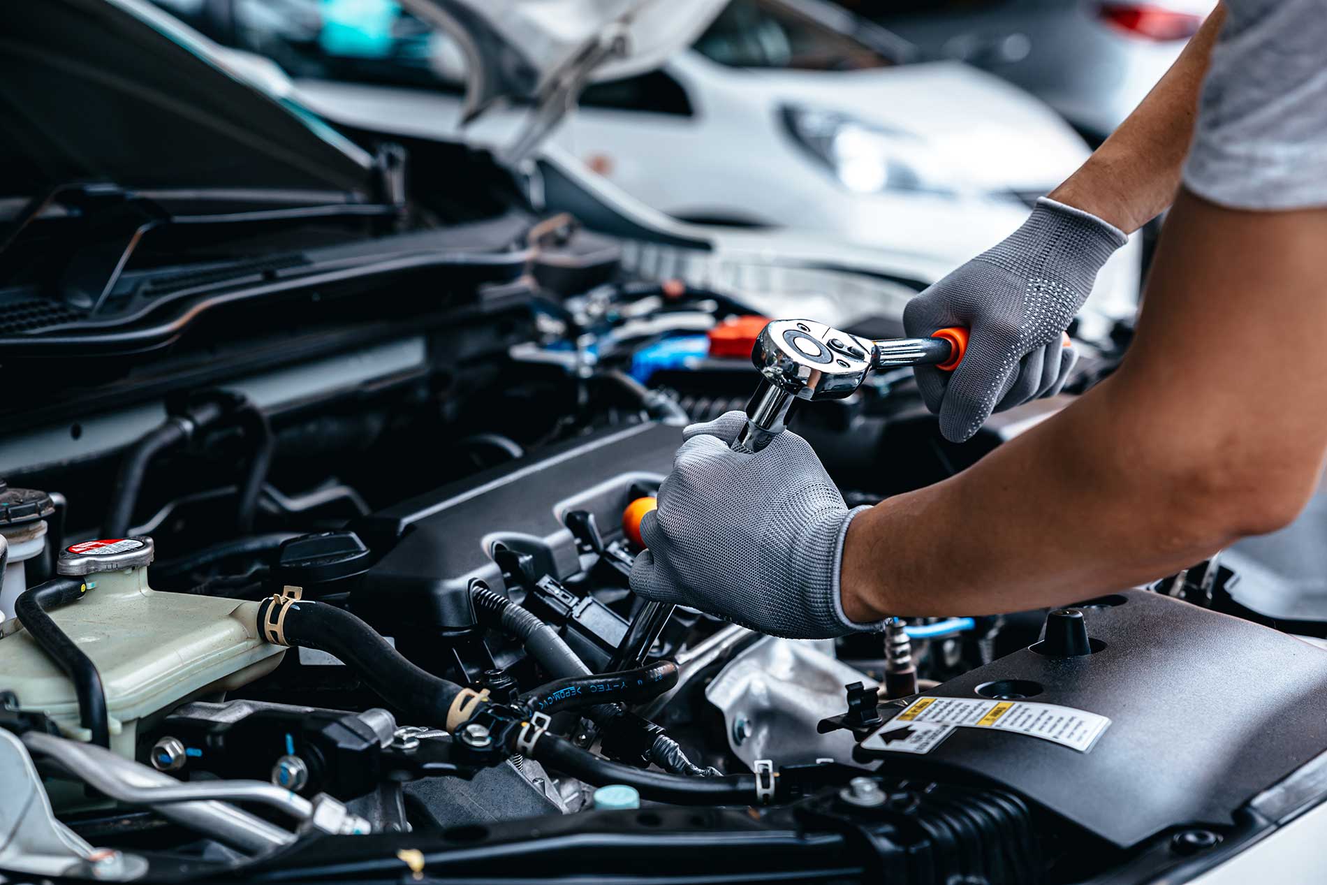 technician working on a vehicle